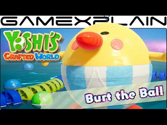 Yoshi's Crafted World - Burt the Ball Boss Fight (Gameplay)