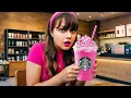 We Tried the SECRET Starbucks Barbie Drink And She Turned Into a Barbie Girl