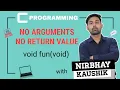 Function With No Arguments No Return Type Explain In Hindi By Nirbhay Kaushik