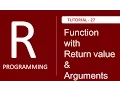 How to return value from Function in R Tutorial 27