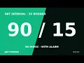 HIIT Interval Timer 25 Rounds Diagonal Sweep
