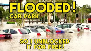Download I couldn't resist unblocking this car park drain in Australia MP3