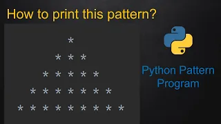 5 Python Pattern Program - without using any pre-defined method using While loop