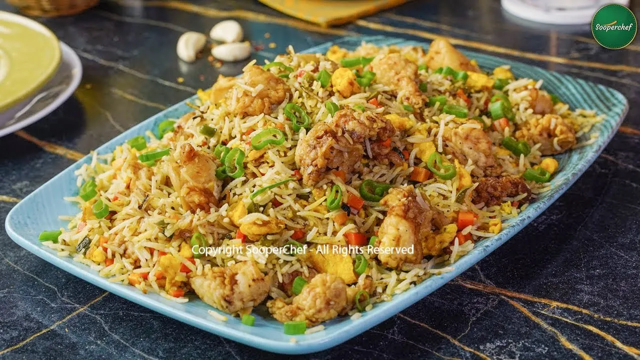 Crispy Chicken Fried Rice Recipe By SooperChef (Iftar Dinner Recipe)