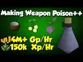 4M Making Weapon Poison Runescape 3 Herblore Money Making