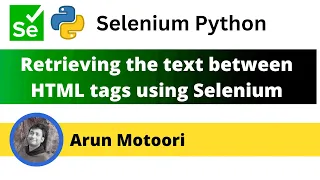 Retrieving the text between HTML tags Selenium Python