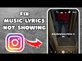 How To Fix Music Lyrics Not Showing On Instagram (EASY GUIDE)