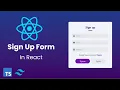 React Signup Signin Form with Tailwind CSS - Step-by-Step Tutorial