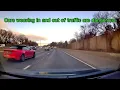 Compilation where some bad drivers weave and some close calls in my opinion caught on dash cam