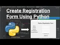 Python Project - Create Registration Form Login Form Using Python