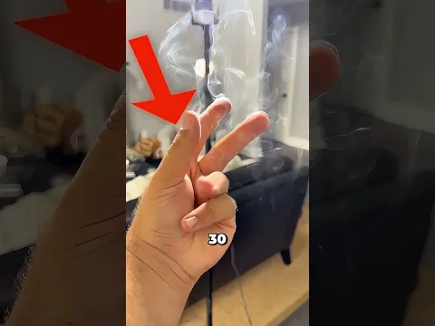 Don't Try This: Smoke From Fingers Trick 💨