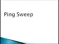Ping Sweep using nmap tool
