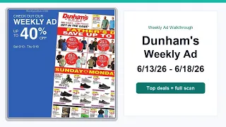 Dunham s Weekly Ad 26 - 26 Top Deals