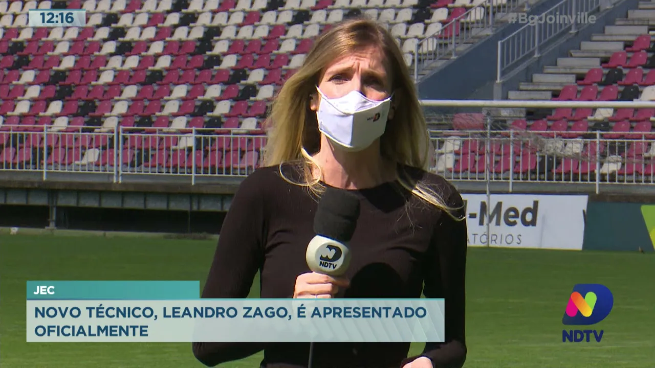 Novo técnico do JEC, Leandro Zago, é apresentado oficialmente