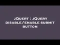 jQuert jQuery submit button