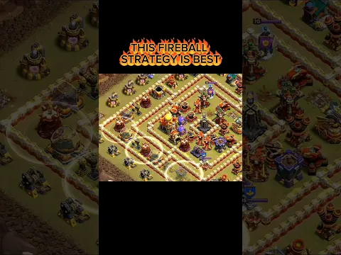 This invi + fireball Strategy = Destruction π₯ #clashofclans #shorts #shortvideo #coc #clashofclan