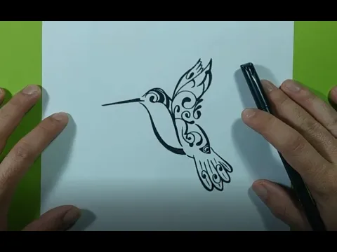 Download MP3 Como dibujar un colibri paso a paso 2 | How to draw a hummingbird 2