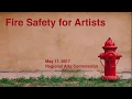 Fire Safety for Artists