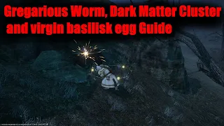 Final Fantasy 14 Gregarious Worm Dark Matter Cluster and virgin basilisk egg Guide