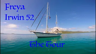 Tour of Freya, an Irwin 52, Freya is FOR SALE…..  Check the notes below