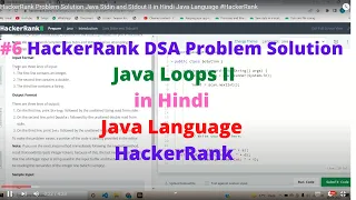 HackerRank Java Loops II DSA Problem Solution in Hindi Java Language
