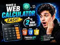 Build a Modern Calculator Using HTML CSS JavaScript in 2 Minutes