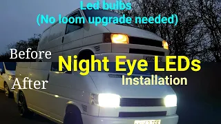 How to install Led headlight bulbs H4 No loom upgrade needed Edit - Lamps removed
