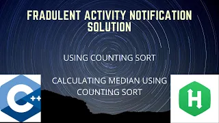 Fraudulent activity notifications hackerrank code solution
