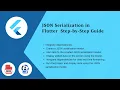 What is json serialization in flutter Step-by-Step Guide