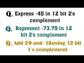 L13 12 bit 2 s complement representation