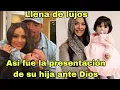 Mayeli Alonso y Andy Ruiz asi fue la magica presentacion de su hija Leah Maya ante Dios