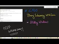 LeetCode 930 Binary Subarrays With Sum Sliding Window At most