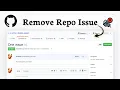 How to delete an issue in GitHub Manage Settings