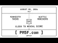 Minnesota Twins MIN Seattle Mariners SEA MLB Final Box Score AUGUST 02 2026