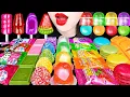 Download Lagu ASMR RAINBOW DESSERTS 다양한 아이스크림 캔디 해외 디저트 간식 먹방 ICE CREAM CANDY JELLY GUMMY KOHAKUTO EATING MUKBANG