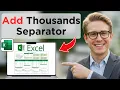 How to Get a Thousands Separator Easy Guide