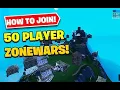 How To JOIN NEW 50 PLAYER ZONEWARS 50 Player Zonewars Map Code