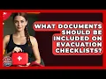 What Documents Should Be Included on Evacuation Checklists Your Emergency Planner