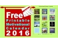 Free Printable Motivational Calendar