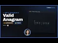 Valid Anagram - LeetCode 242 Strings Parsing Python