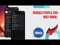 Disable People You May Know On Imo Technologyglance