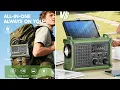 Mod Shop My Way - Emergency Weather Radio with Large Solar Panel Real 12000mAh Battery