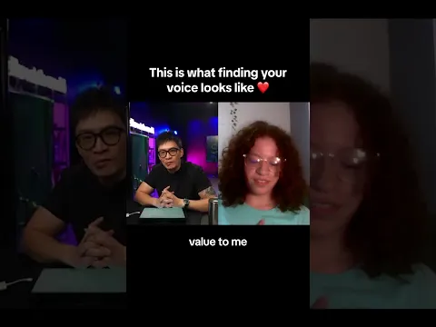 What finding your voice looks like ❤️