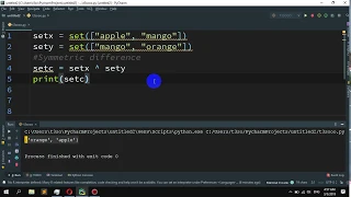 How to create a symmetric difference in Python