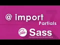 Partials import in SASS SASS Full Course 2026 Class