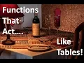 Table Functions