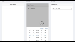 Ionic 2 3 Date Picker Example output
