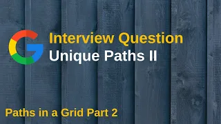 LeetCode 63 Unique Paths II Paths in a Grid Part 1 Dynamic Programming C