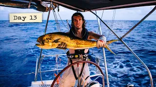 Can the boat STOP BREAKING now?!!! (+ huge fish on our line!) // Atlantic Crossing Daily Vlog #13