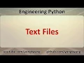 Engineering Python 05E Text Files